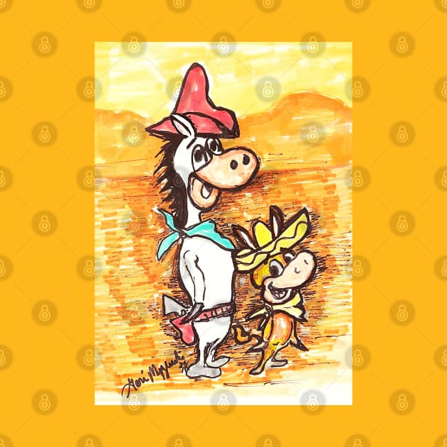 Quick Draw McGraw and Baba Looey by TheArtQueenOfMichigan 