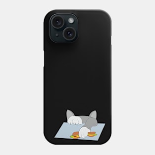 Cat and hotdog Phone Case