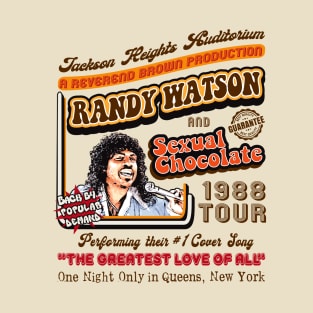 Randy Watson Sexual Chocolate Concert Poster Lts T-Shirt
