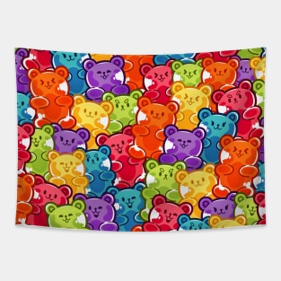 Rainbow Gummy Bears Tapestry