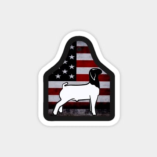 American Flag Ear Tag - Market Goat - NOT FOR RESALE WITHOUT PERMISSION Magnet