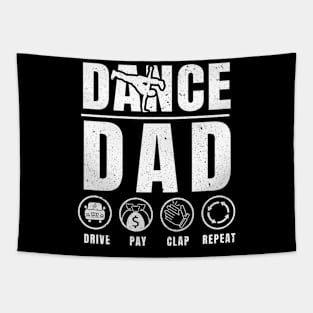 Funny Dance Dad Shirt Proud Dancer Dancing Father Men Tapestry