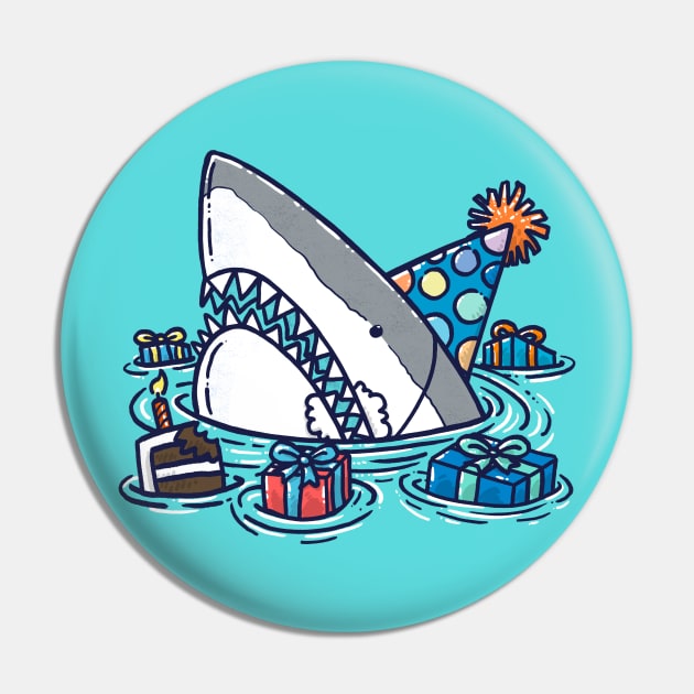 Birthday Shark III Pin by nickv47