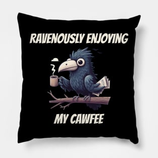 Cawfee Crow Pillow