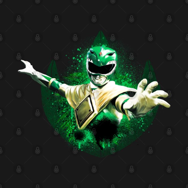 Green Ranger Splatter by Designsbytopher