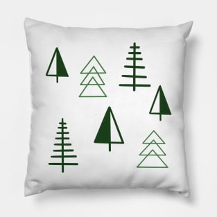 minimalist trees Pillow