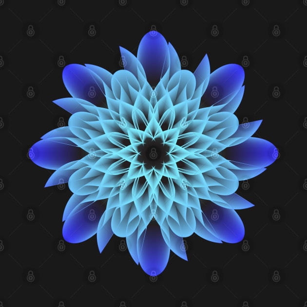 Beautiful and Artistic Blue Flower by Steady Eyes