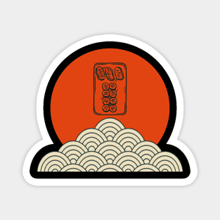 sushi plate design Magnet