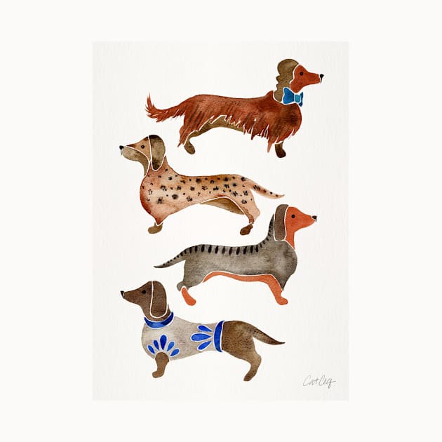 Dachshunds by CatCoq