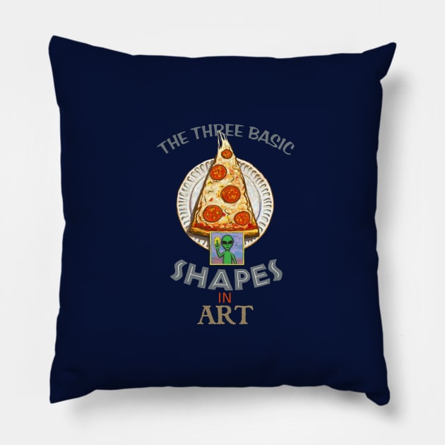 The Basic Shapes in Art. Pillow by Lizarius4tees