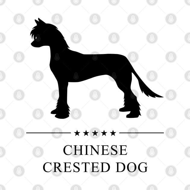 Chinese Crested Dog Black Silhouette by millersye