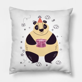 un Ours vous souhaite un joyeux anniversaire Pillow