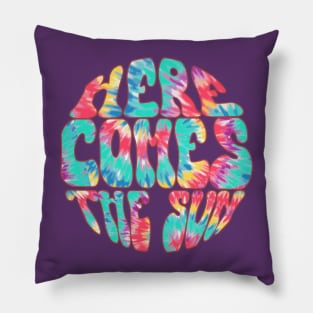 Here Comes The Sun - Tie Dye Pillow