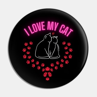 I love my cat. He is my best friend. Pin