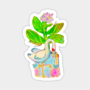 stork planter Magnet