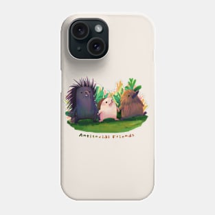 Hedgehog Echidna Porcupine Antisocial Friends Phone Case