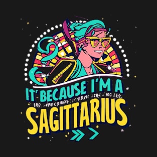 Astrological Sagittarius Vibes: Vintage Zodiac Sign Design T-Shirt