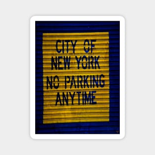 City of New York No Parking Any Time Magnet