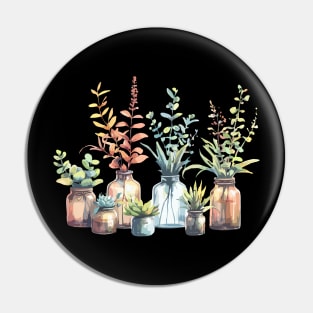 House Plants on Jars Pin