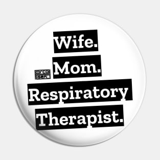 Black Wife Mom Respiratory Pin