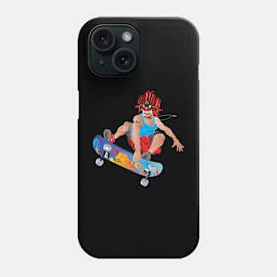 Devil skater jumps Phone Case