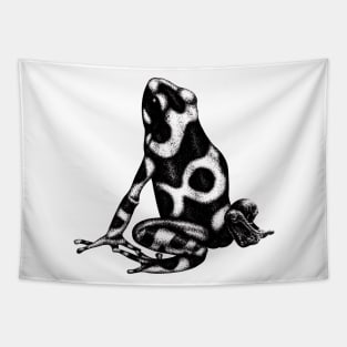 Green and black poison frog Tapestry