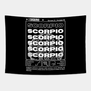 Scorpio zodiac sign Tapestry