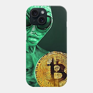 Alien Bitcoin Collectors Martian Invasion Phone Case