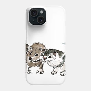 American mink watercolor Phone Case