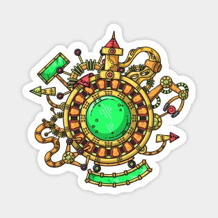 Steampunk Illustration Magnet