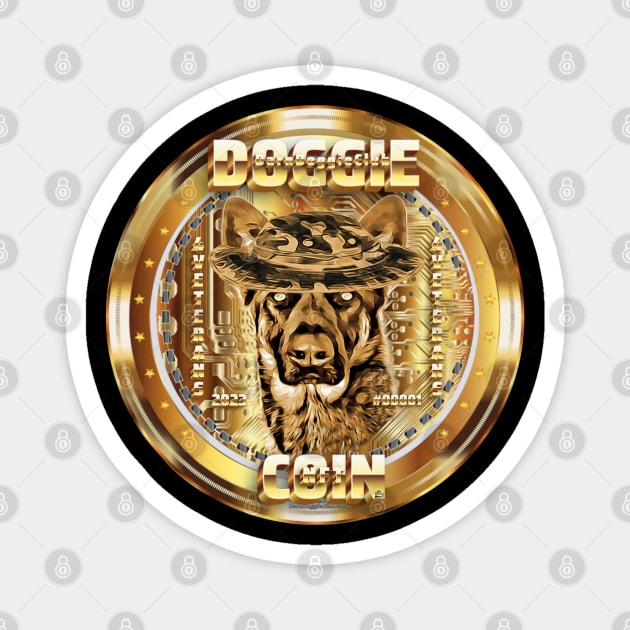 Darn Doggie Club Doggie Coin 4Veterans #1 Magnet by Darn Doggie Club by focusln