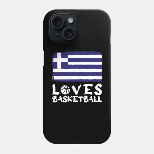 Greece Loves Basketball Phone Case