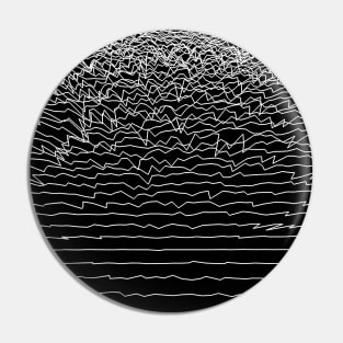 Glitch Wave #3 - Contemporary Exclusive Modern Design Pin