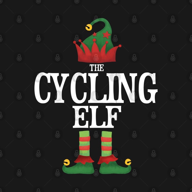 Cycling Elf Matching Family Group Christmas Party Pajamas by uglygiftideas