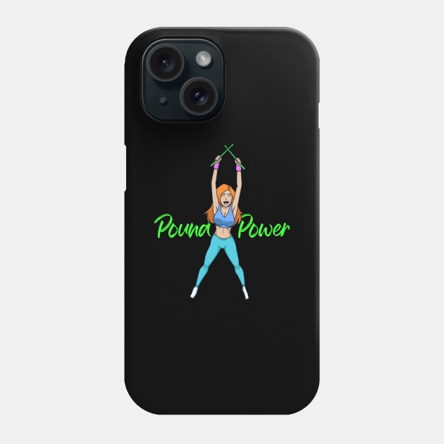 Pound Power - Pound Fitness Phone Case by Modern Medieval Design