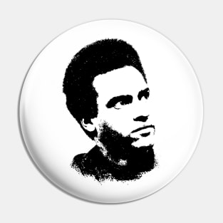 Huey Newton Portrait Pop Art Pin