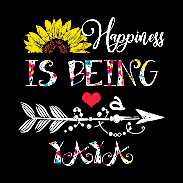 Happiness is being a yaya mothers day gift by DoorTees