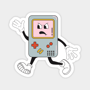 Retro Gameboy Angry Face Magnet