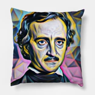 Edgar Allan Poe Portrait | Edgar Allan Poe Artwork 3 Pillow