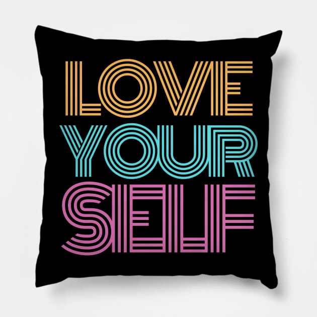 Love Yourself Pillow by GMAT