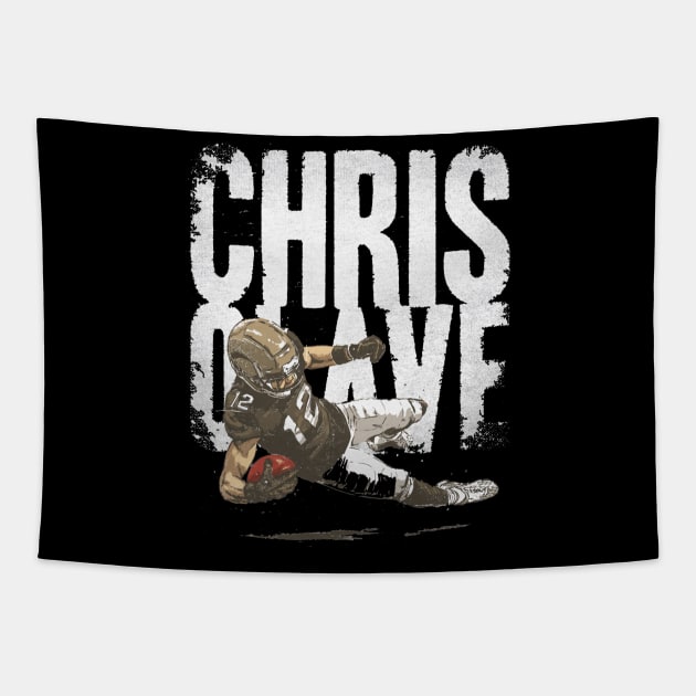 Chris Olave New Orleans TD Catch Bold Tapestry by Chunta_Design