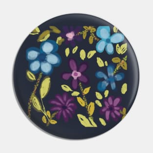 FLOWERS WATERCOLOUR Pin