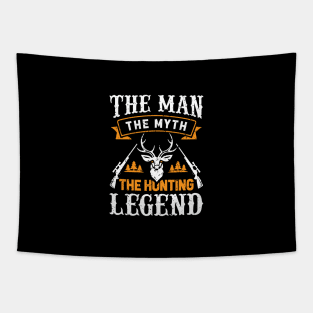 Funny Hunting Gift, Country Outdoor, Man Myth Hunting Tapestry