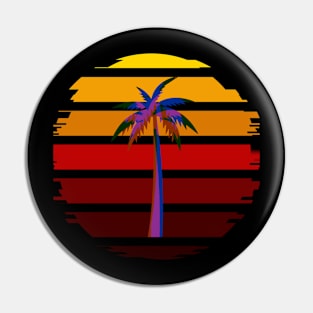 VHS sunset Pin