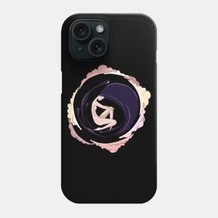 Girl with cosmic hair Phone Case