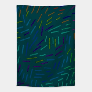 Simple colorful lines Tapestry