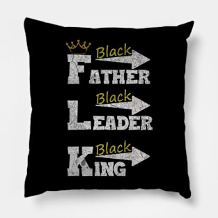 Black Father Black Leader Black King Pillow