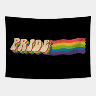 pride month rainbow vintage Tapestry