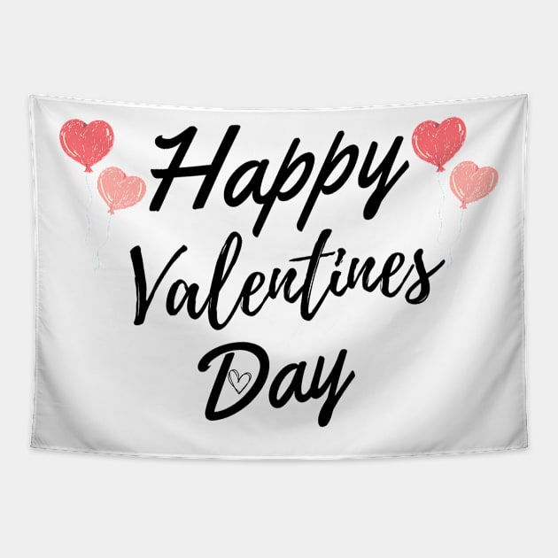 Happy Valentines Day Tapestry by Simple D.