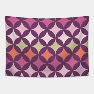 Geometric Pattern: Circle Nested: Orchid Tapestry